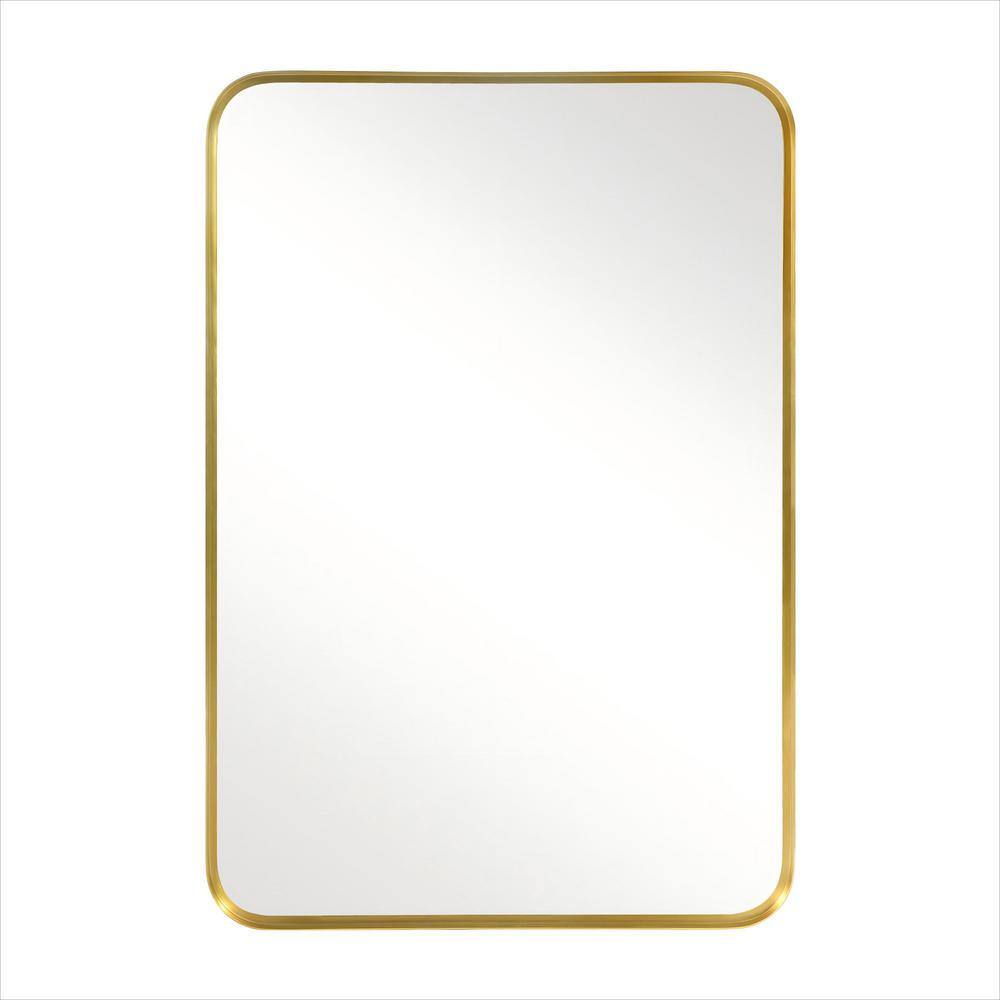 Golden 26 in. W x 38 in. H Modern Right Angle Rectangle Alloy Aluminium Fra
