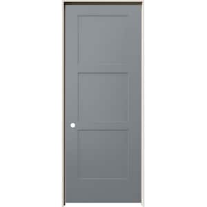 32 in. x 80 in. Birkdale Stone Stain Right-Hand Smooth Solid Core Molded Composite Single Prehung Interior Door