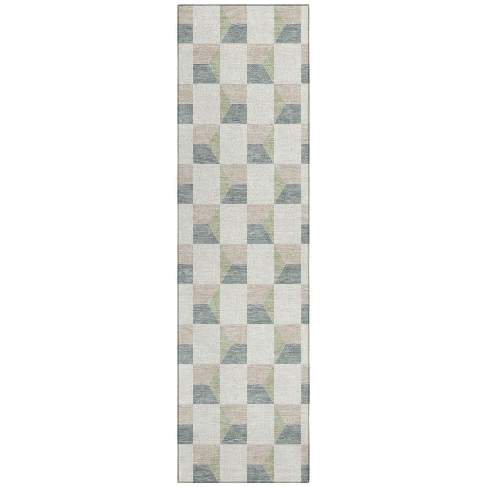 Chantille Machine Washable Indoor/Outdoor Abstract ACN2680 Celery 2 ft. x 7 ft. Runner Rug price history on PriceWatchPro