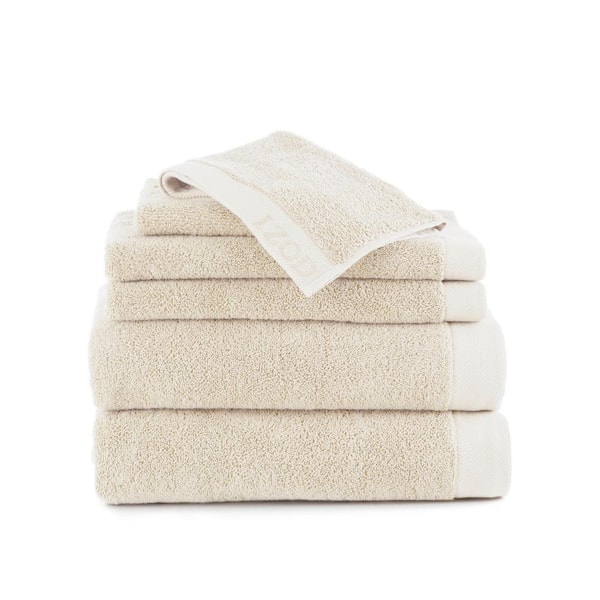 IZOD Classic 6-Piece Egret Solid Bath Towel Set