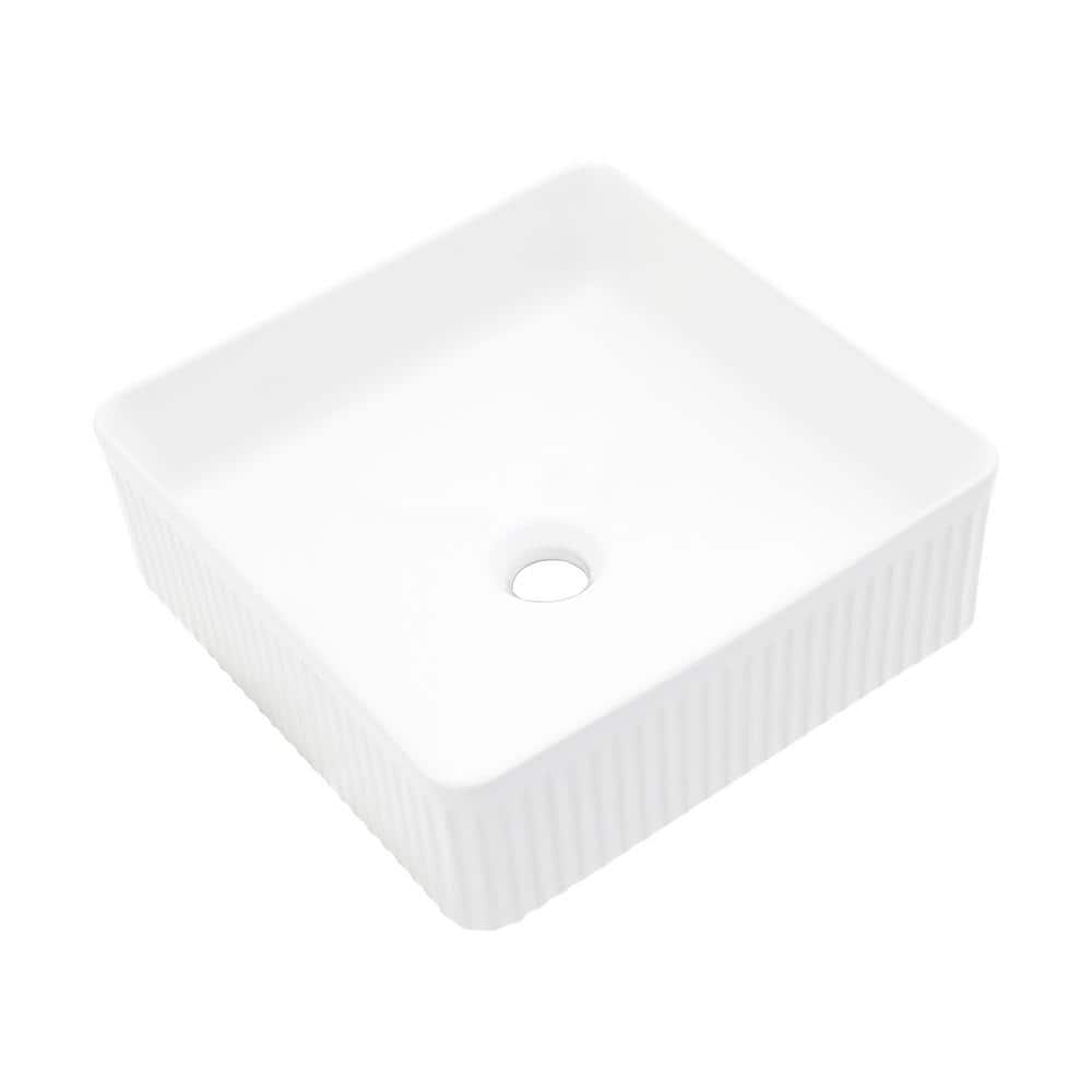 Corner Bathroom Sink in White 15.69 in. x 15. 69 in. price history on PriceWatchPro