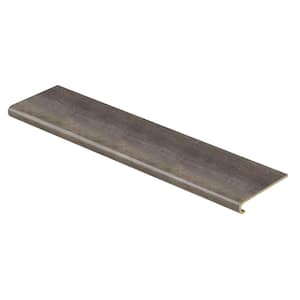 Dark Oak 47 in. L x 12.15 in. W x 1.69 in. T Vinyl Stair Tread Cover Adhesive