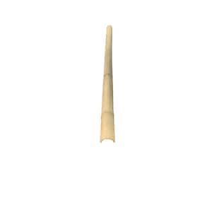 3.5 in. - 4 in. D x 60 in. L Natural Bamboo Half Round Fence Rail