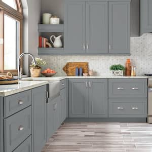 1 gal. #PPU26-05 Flint Gray Semi-Gloss Enamel Interior/Exterior Cabinet, Door & Trim Paint