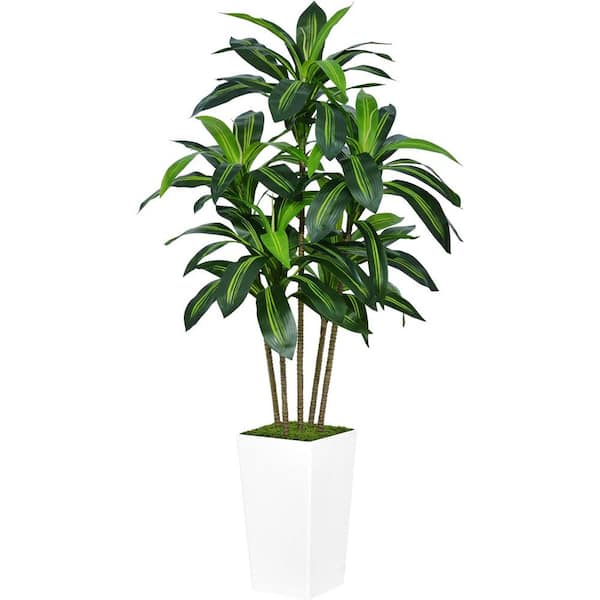 Cubilan 5 ft. Green Artificial Dracaena Tree in Pot