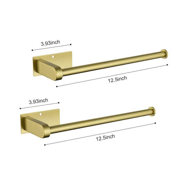 WZ Wall-Mount Toilet Paper/Towel Holder in Brushed Gold