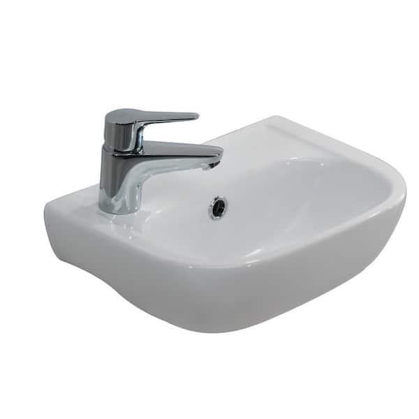 Barclay Products Caroline 380 15 in. Wall Hung Sink in White