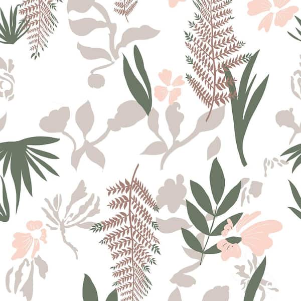Jeedeson Leaf Peel and Stick Removable Wallpaper-Self Adhesive Paper for Cabinet/Wall, 17.3 in. x 16.4 ft. (Covers 23.7 sq. ft.)