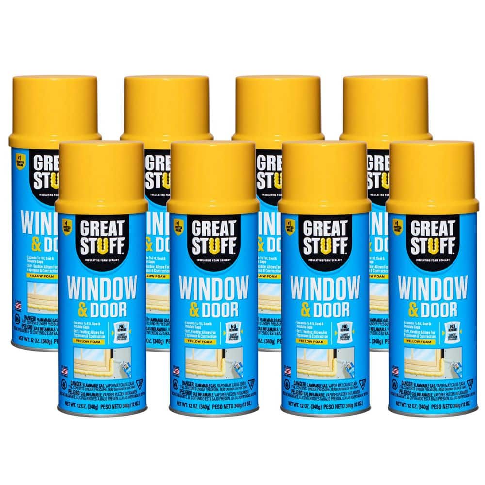 12 oz. Window and Door Insulating Spray Foam Sealant (8 Pack)