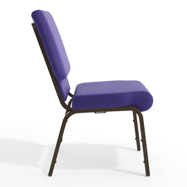 Carnegy Avenue Fabric Stackable Chair in Purple CGA-XU-1151-PU-HD