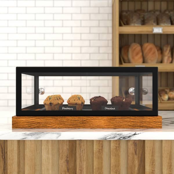 20 in. Wood and Glass Muffin, Cake Bakery Display Case