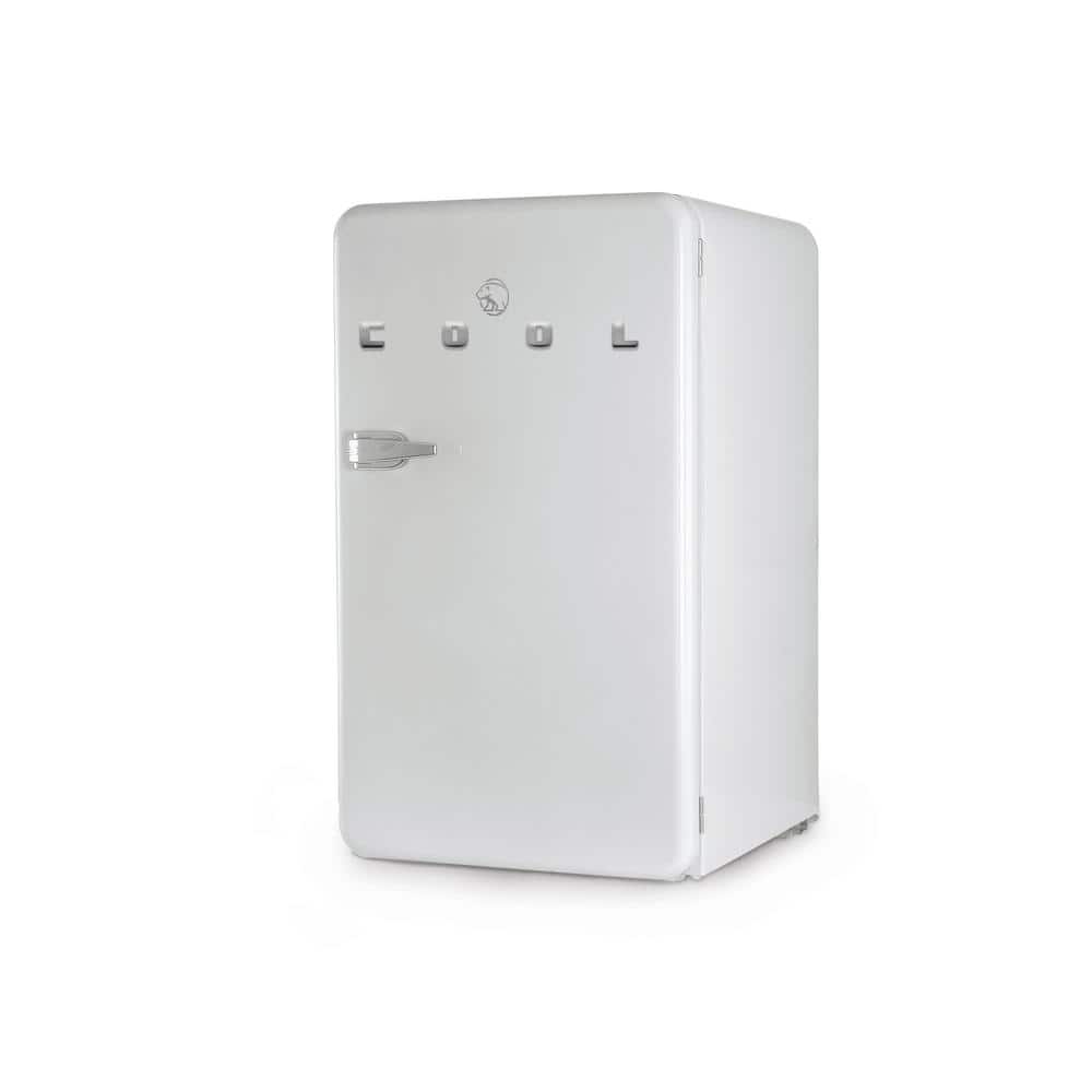Commercial Cool 3.2 Cu. Ft. White Retro Mini Refrigerator with Freezer