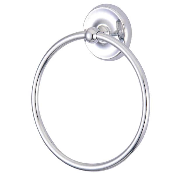 Kingston Brass Classic Wall Mount Towel Ring in Polished Chrome