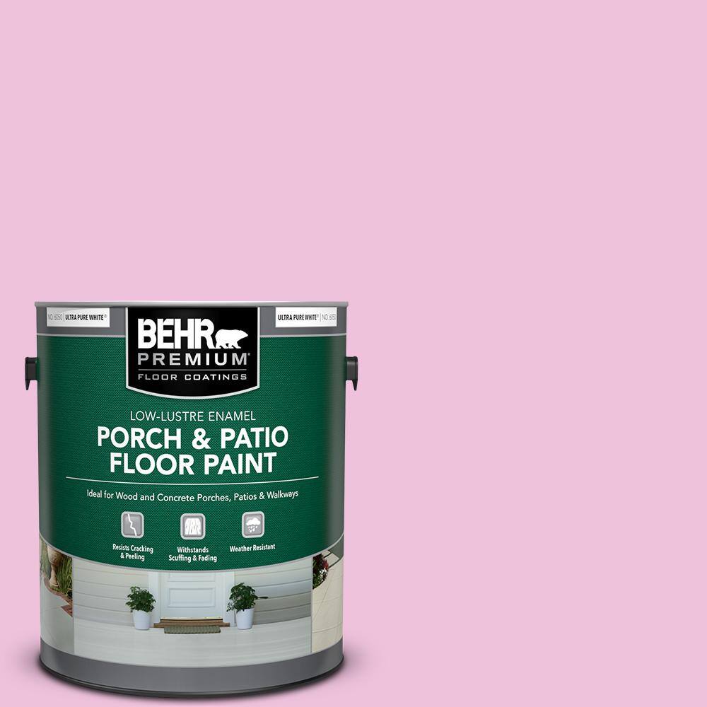 1 gal. #P120-1 Starlet Pink Low-Lustre Enamel Interior/Exterior Porch and Patio Floor Paint price history on PriceWatchPro