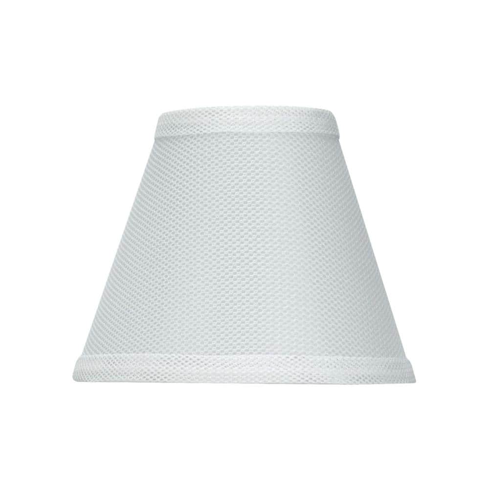 White Network Fabric Empire Chandelier Lamp Shade Set