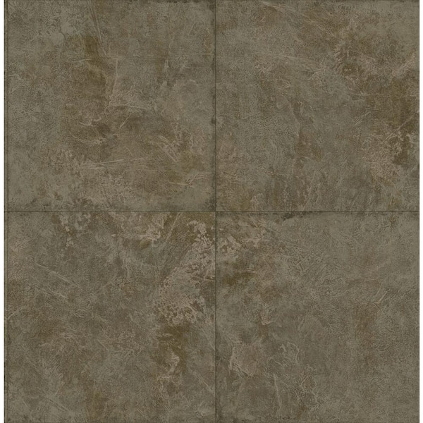 CASA MIA Marble Squared Brown Paper Non-Pasted Strippable Wallpaper Roll (Cover 56.05 sq. ft.)