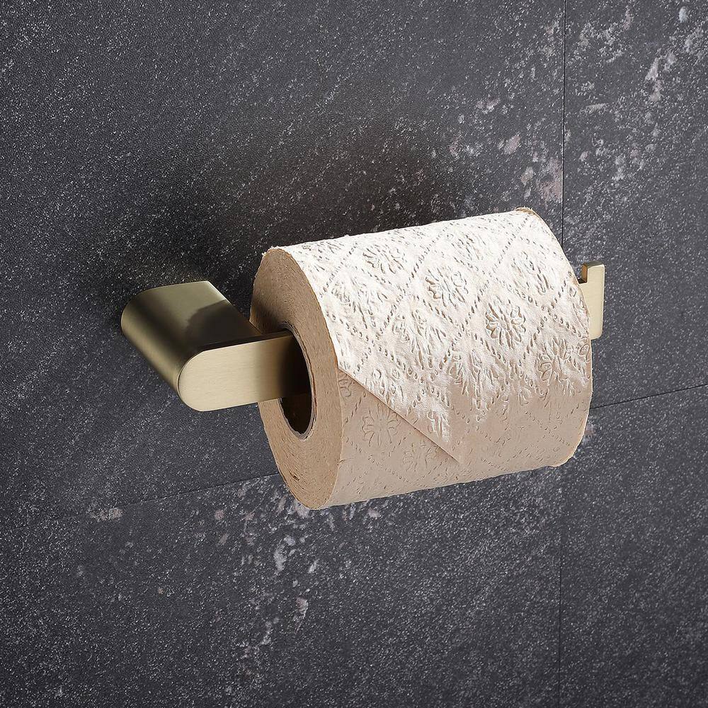 Brushed Gold 5-Piece Stainless Steel Bathroom Hardware Set
