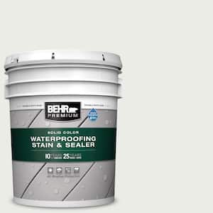 5 gal. #52 White Solid Color Waterproofing Exterior Wood Stain and Sealer