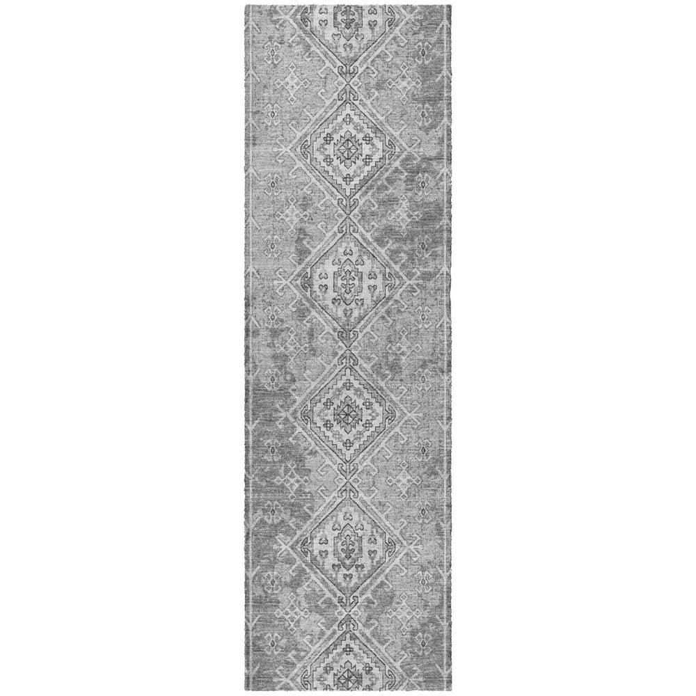 Dream Shag Premium Machine Washable Abstract ADS73 Ash 2 ft. x 7 ft. Runner Rug price history on PriceWatchPro