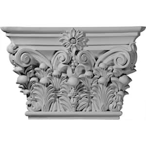 24-1/8 in. x 6-3/4 in. x 15-7/8 in. Primed Polyurethane Acanthus Leaf Capital