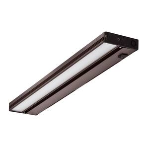 NUC 21 in. LED Oil-Rubbed Bronze Dimmable Under Cabinet Light with Link and Plug Port