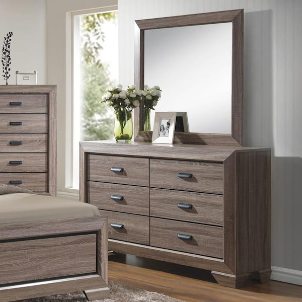 Home Source Industries Home Source Westman six-drawer Dresser and Mirror