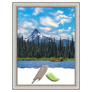 Salon Silver Narrow Picture Frame Opening Size 18 x 24 in.