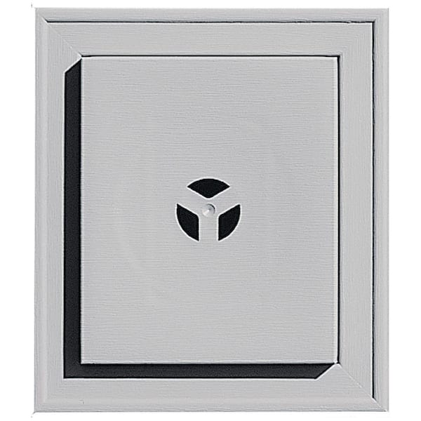 Builders Edge 7 in. x 8 in. # 016 Gray Square Universal Mounting Block