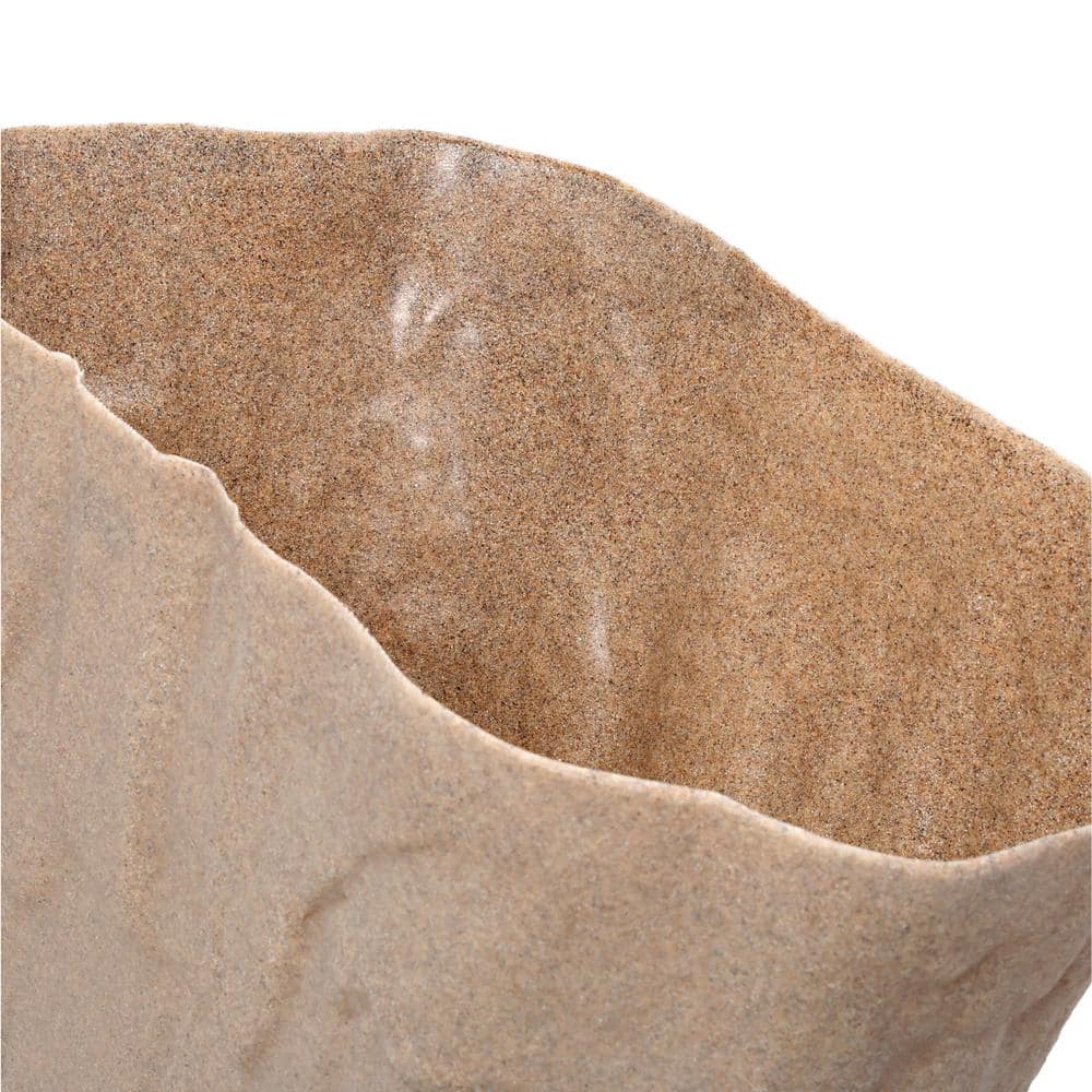 Extra Large Beige Resin Garden Landscape Rock