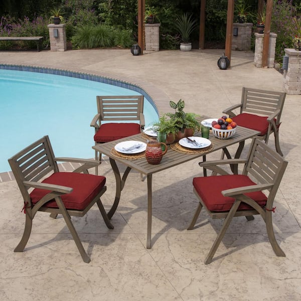 Arden Selections Plush Polyfill 20 X In Ruby Red Leala Square Outdoor Seat Cushion Tg06470b D9z1 Leala Square Outdoor Seat Cushion, Patio Seat Pad Canada