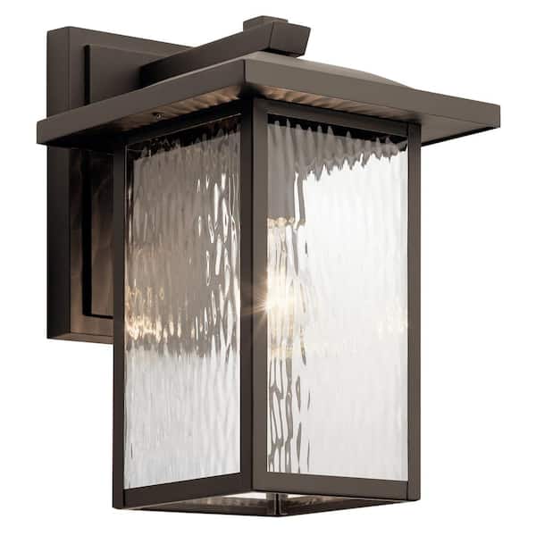 KICHLER Capanna 1-Light Olde Bronze Outdoor Hardwired Wall Lantern Sconce with No Bulbs Included (1-Pack)