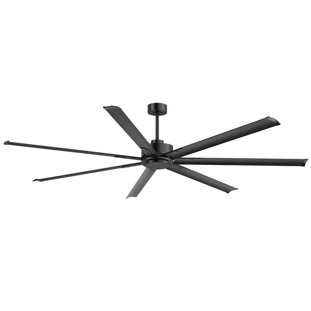 96 in. Indoor/Outdoor Black Industrial Ceiling Fan with Black Blades and Remote Control price history on PriceWatchPro