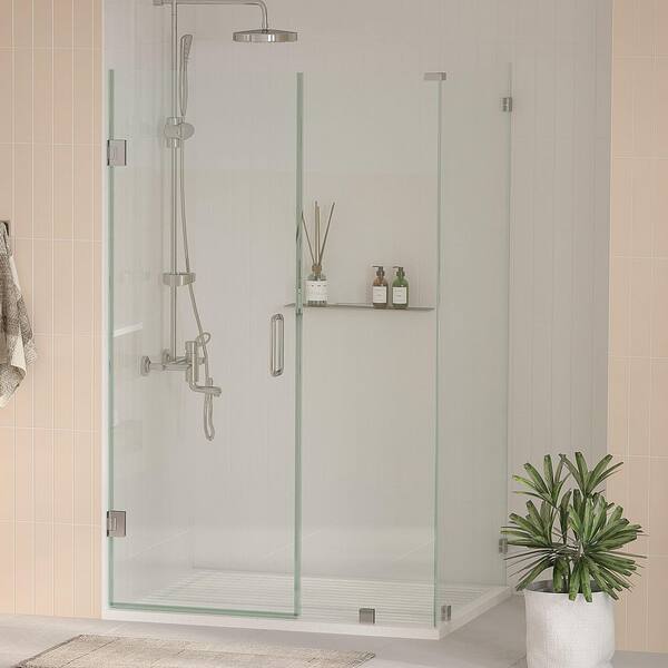 Kobiworks Nirvana 37 in. W x 33 in. L x 76 in. H Frameless Hinged