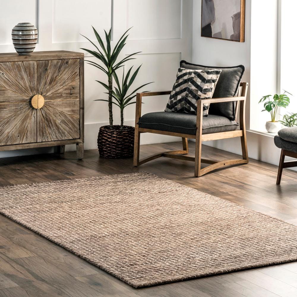 Melrose Hand-Tufted Wool Checkered 6' x 9' Area Rug