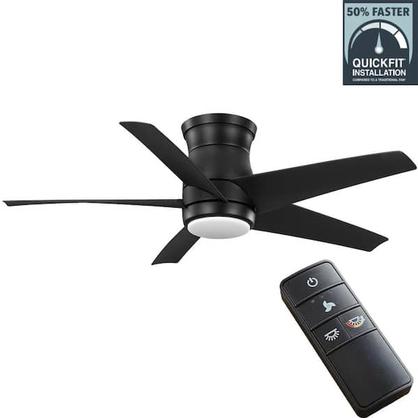 Hampton Bay Mena 44 In White Color Changing Integrated LED Indoor   Hampton Bay Ceiling Fans With Lights 92400 64 600 