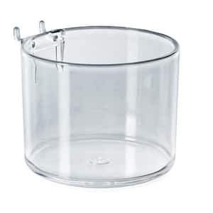 4 in. Diameter Clear Cup Display for Pegboard or Slatwall (10-Pack)