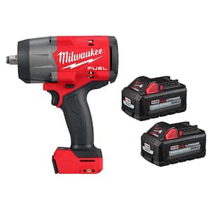 M18 FUEL 18V Lith-Ion Brushless Cordless 1/2 in. Impact Wrench with Friction Ring w/(2) High Output 6.0 Ah Battery Pack