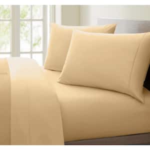 Luxurious Collection Taupe 1000-Thread Count 100% Cotton California King Sheet Set