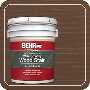 5 gal. #ST-259 Aged Grey Semi-Transparent Waterproofing Exterior Wood Stain