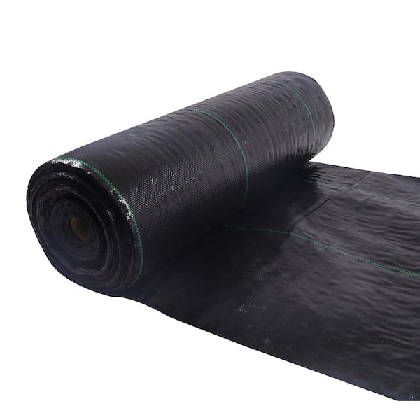 Agfabric 4 ft. x 100 ft. Landscape Ground Cover Heavy PP Woven Weed Barrier Soil Erosion Control and UV Stabilized