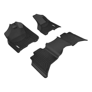 StyleGuard XD Black Custom Heavy Duty Floor Liners, Select Ram 1500, Classic, 2500, 3500 Crew Cab, 1st and 2nd Row