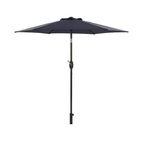 Unbranded 7.5 ft. Navy Blue Outdoor Patio Umbrella Flip Market Umbrella with Crank.