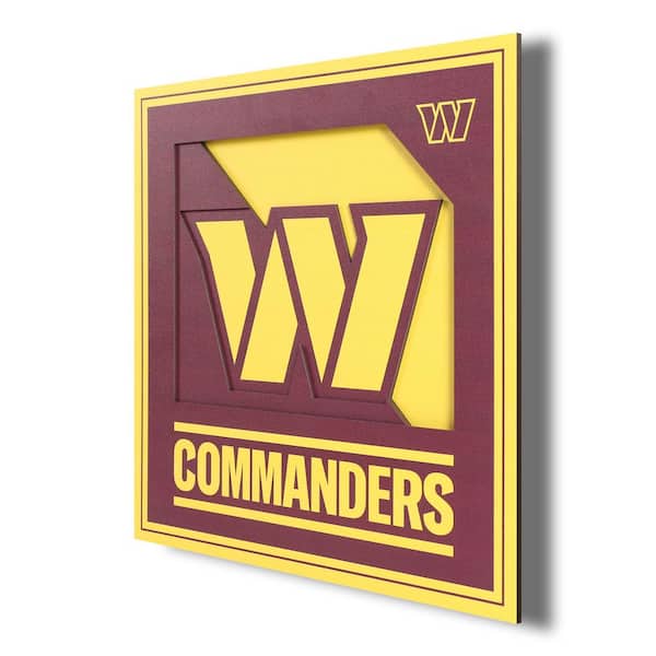 YouTheFan NFL Washington Commanders 3D Logo Series Wall Art - 12x12 3704077  - The Home Depot