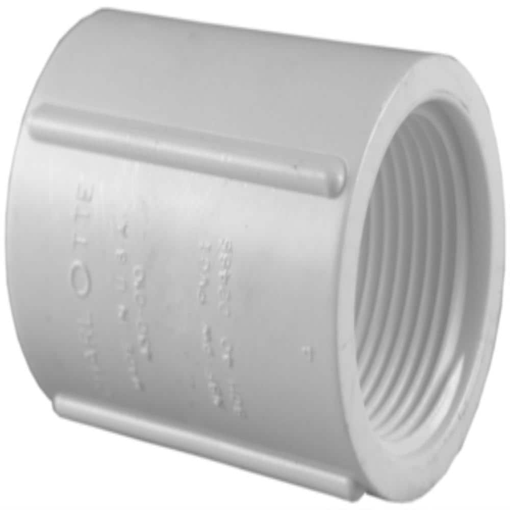 Charlotte Pipe 1 in. PVC Schedule 40 FPT x FPT Coupling PVC 02102 1000HD -  The Home Depot