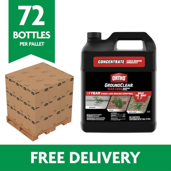GroundClear Year Long Vegetation Killer2 Bulk Pallet, 144 gal. Concentrate Weed Killer (Pallet of 72 2-gal. bottles)