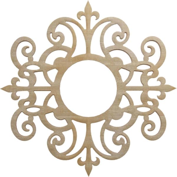 Ekena Millwork 0.25 in. x 5.875 in. x 18 in. Wood Medallion Moulding