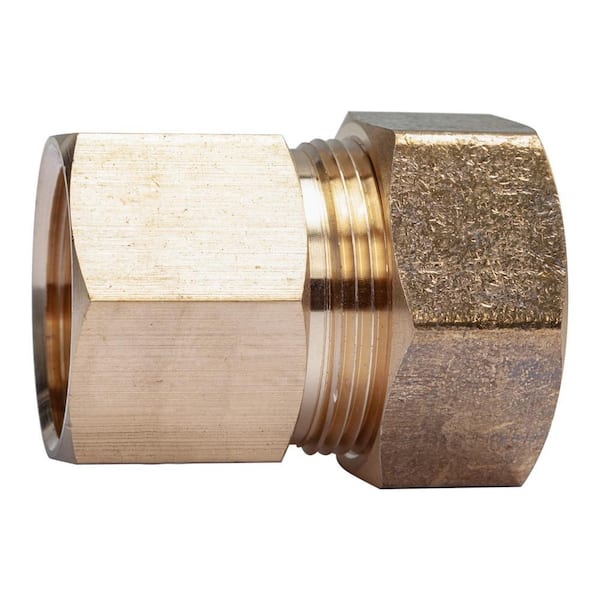 7/8 in. O.D. Comp x 3/4 in. FIP Brass Compression Adapter Fitting (5-Pack)