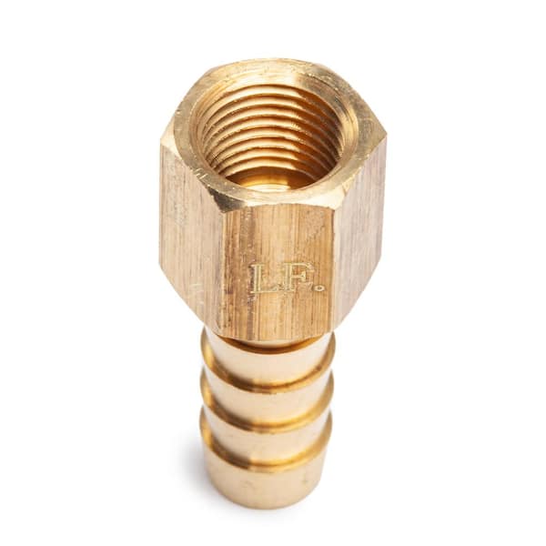 1/8 NPT to 5/16 (8mm) Hose Barb Fitting, Brass - Straight