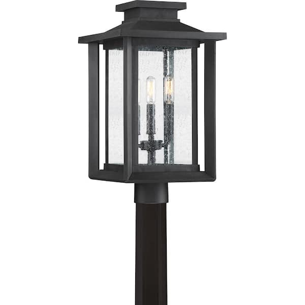 Quoizel Wakefield 1-Light Earth Black Outdoor Post Lantern