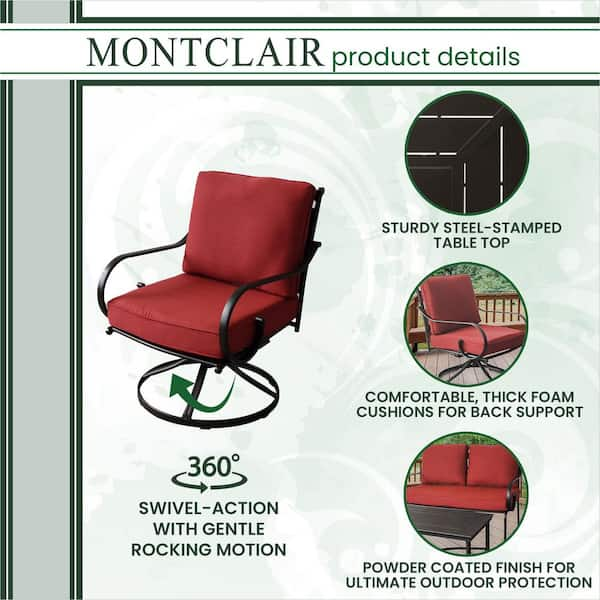 Montclair upholstered best sale motion glider chair